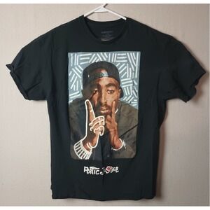 Chemistry Tupac Poetic Justice Graphic Print‎ T-Shirt Black Hip Hop Large M